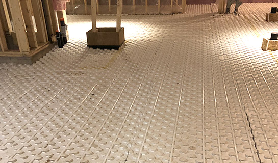 Plancher chauffant étape 3